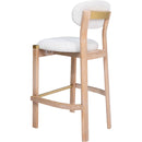  Zuo Rilou 111124 Set of 2 Barstool - White/Natural IMAGE 5