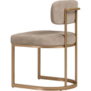  Zuo Velar 111121 Set of 2 Dining Chair - Beige/Bronze IMAGE 5