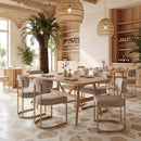  Zuo Velar 111121 Set of 2 Dining Chair - Beige/Bronze IMAGE 7