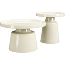  Zuo Beurre 111113 Coffee Table Set - Ivory IMAGE 1