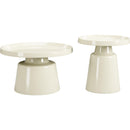 Zuo Beurre 111113 Coffee Table Set - Ivory IMAGE 2