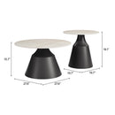  Zuo Camella 111112 Coffee Table Set - Light Beige/Black IMAGE 10