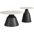  Zuo Camella 111112 Coffee Table Set - Light Beige/Black IMAGE 1