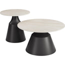  Zuo Camella 111112 Coffee Table Set - Light Beige/Black IMAGE 3