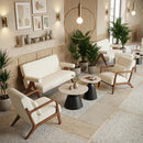  Zuo Camella 111112 Coffee Table Set - Light Beige/Black IMAGE 7
