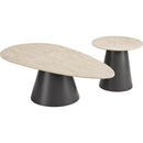  Zuo Reyes 111111 Coffee Table Set - Natural/Black IMAGE 1
