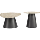  Zuo Reyes 111111 Coffee Table Set - Natural/Black IMAGE 2