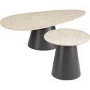 Zuo Reyes 111111 Coffee Table Set - Natural/Black IMAGE 4