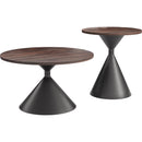  Zuo Rosk 111109 Coffee Table Set - Walnut/Black IMAGE 1