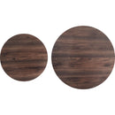  Zuo Rosk 111109 Coffee Table Set - Walnut/Black IMAGE 5
