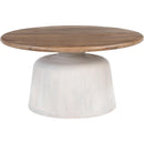  Zuo Goblet 110733 Coffee Table - Brown/White IMAGE 1