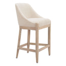  Zuo Calmo 110648 Counter Stool - Beige IMAGE 1