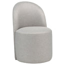  Coaster Furniture Aubrey 107062BEI Set of 2 Upholstered Barrel Dining Side Chair - Beige IMAGE 1
