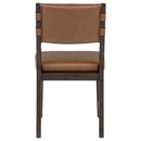  Coaster Furniture Tegan 107072 Set of 2 Faux Leather Upholstered Dining Side Chair - Cognac IMAGE 9