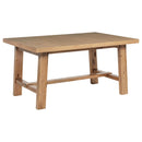  Coaster Furniture Middleton 108540 76-inch Extension Leaf Dining Table - Natural Brown IMAGE 11
