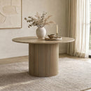  Coaster Furniture Hamlyn 193930NAT 47-inch Round Wood Dining Room Table - Natural Oak IMAGE 4