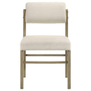 Coaster Furniture Kehoe 193932NAT Set of 2 Upholstered Dining Side Chair - Cream/Natural Oak IMAGE 10