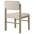  Coaster Furniture Kehoe 193932NAT Set of 2 Upholstered Dining Side Chair - Cream/Natural Oak IMAGE 11