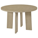  Coaster Furniture Strouse 193940NAT 47-inch Round Wood Dining Room Table - Natural Oak IMAGE 1