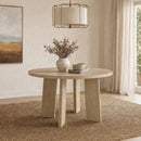  Coaster Furniture Strouse 193940NAT 47-inch Round Wood Dining Room Table - Natural Oak IMAGE 5