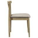 Coaster Furniture Cullen 193942NAT Set of 2 Dining Side Chair Upholstered Seat - Natural Oak IMAGE 5
