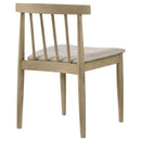  Coaster Furniture Cullen 193942NAT Set of 2 Dining Side Chair Upholstered Seat - Natural Oak IMAGE 9