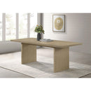  Coaster Furniture Decker 193951NAT 82-inch Rectangular Wood Dining Table - Natural Oak IMAGE 2
