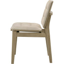  Coaster Furniture Redbridge 193952NAT Set of 2 Velvet Upholstered Side Chair - Cream/Natural Oak IMAGE 6