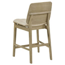  Coaster Furniture Redbridge 193959NAT Set of 2 Velvet Upholstered Counter Chair - Cream/Natural Oak IMAGE 3