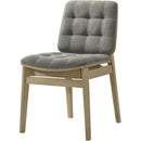  Coaster Furniture Redbridge 193962NAT Set of 2 Velvet Upholstered Side Chair - Grey/Natural Oak IMAGE 5