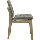  Coaster Furniture Redbridge 193962NAT Set of 2 Velvet Upholstered Side Chair - Grey/Natural Oak IMAGE 9