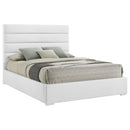  Coaster Furniture Felicity 203511Q 53-inch Upholstered Queen Platform Bed - White IMAGE 9