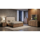  Coaster Furniture Leanne 223131Q Queen LED Panel Bed - Off White/Light Oak IMAGE 12