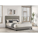  Coaster Furniture Dorian 300851Q Fabric Upholstered Queen Panel Bed - Taupe IMAGE 2