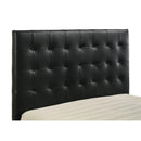  Coaster Furniture Medley 315911BLKKE Genuine Leather Eastern King Platform Bed - Black IMAGE 4