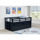  Coaster Furniture Carlsbad 401980T Wood Twin Captains Bed With Trundle - Navy Blue IMAGE 5