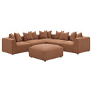  Coaster Furniture Jennifer 551591 Upholstered Armless Chair - Terracotta IMAGE 12