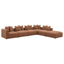  Coaster Furniture Jennifer 551591 Upholstered Armless Chair - Terracotta IMAGE 13