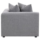  Coaster Furniture Jennifer 551595 Upholstered Corner Chair - Grey IMAGE 5