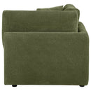  Coaster Furniture Elysia 551896 Chenille Upholstered Modular Corner Chair - Green IMAGE 6