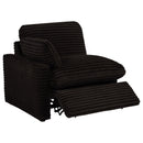  Coaster Furniture Collins 610351PT 5-Piece Power Reclining Home Theater Seating - Chocolate Brown IMAGE 3