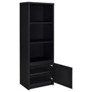  Coaster Furniture Winfield 706224 3-shelf Media Tower Entertainment Pier - Black IMAGE 8