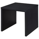  Coaster Furniture Knapp 706227 Engineered Wood Square End Table - Black IMAGE 2