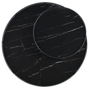  Coaster Furniture Briggs 706268-S3 3-piece Round Coffee and End Table Set - Black IMAGE 6