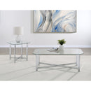  Coaster Furniture Cronin 706567 Square Tempered Glass Top End Table - Chrome IMAGE 7