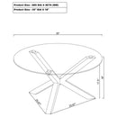  Coaster Furniture Kenzie 708128-S3 3-piece Round Coffee and End Table Set - Chrome IMAGE 11