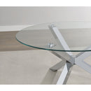  Coaster Furniture Kenzie 708128-S3 3-piece Round Coffee and End Table Set - Chrome IMAGE 3