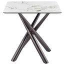  Coaster Furniture Carvell 708138-S2 2-piece Square Coffee and End Table Set - Mirage White IMAGE 2
