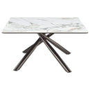  Coaster Furniture Carvell 708138-S2 2-piece Square Coffee and End Table Set - Mirage White IMAGE 6