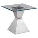  Coaster Furniture Jenny 710208-S3 3-piece Rectangular Coffee and End Table Set - Chrome IMAGE 3